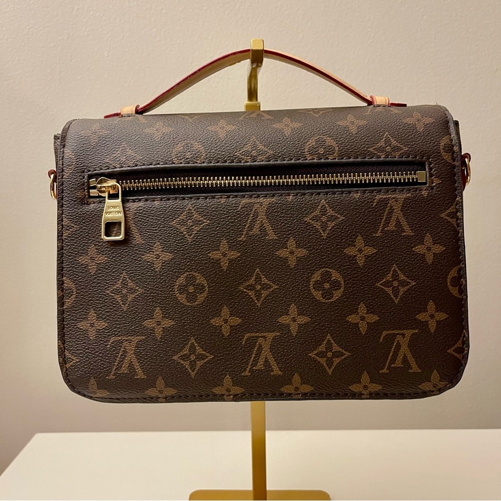 New Monogram Satchel with Gold-Tone S-Lock Hardware - Picture 2 of 10